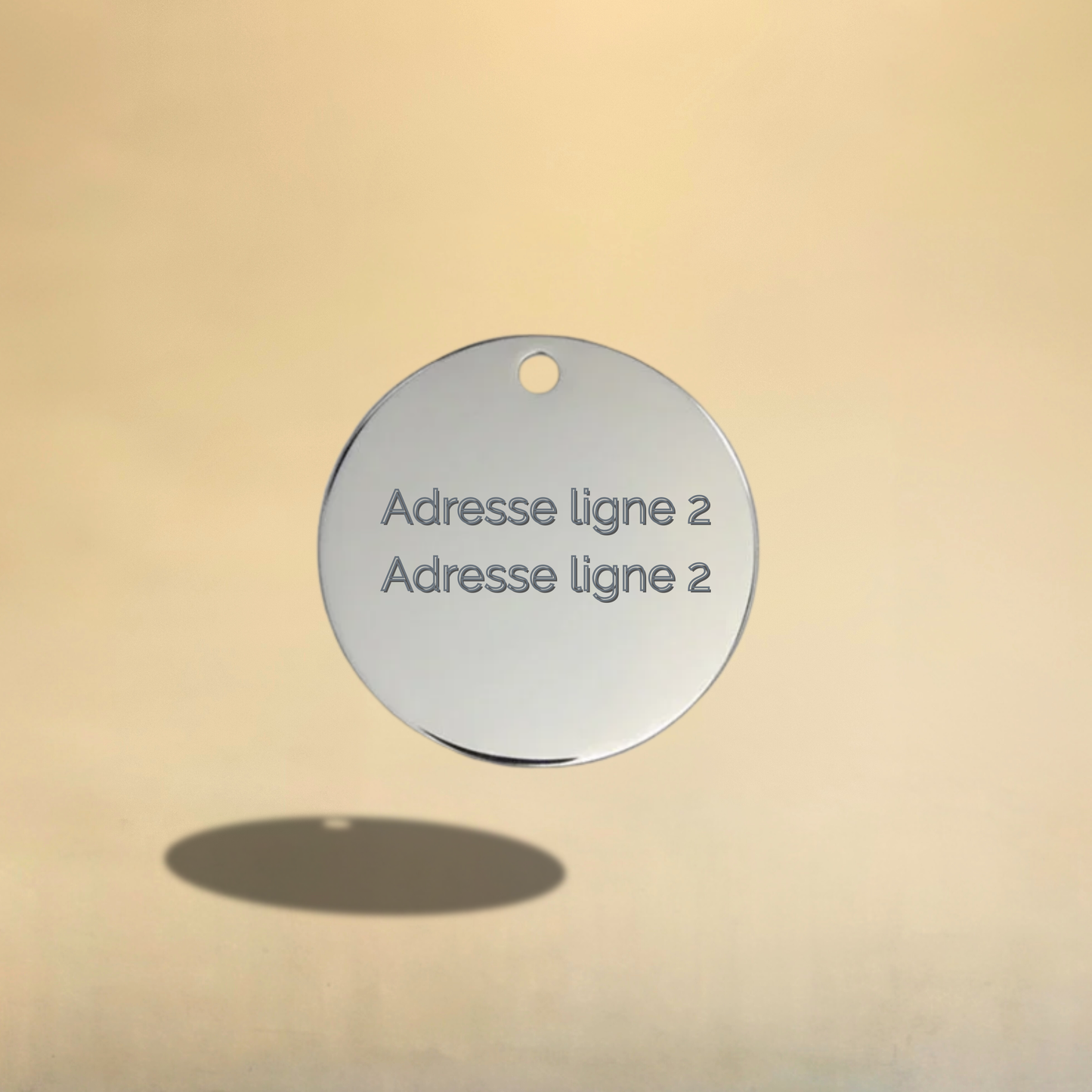 Médaille ronde personnalisable pour chien