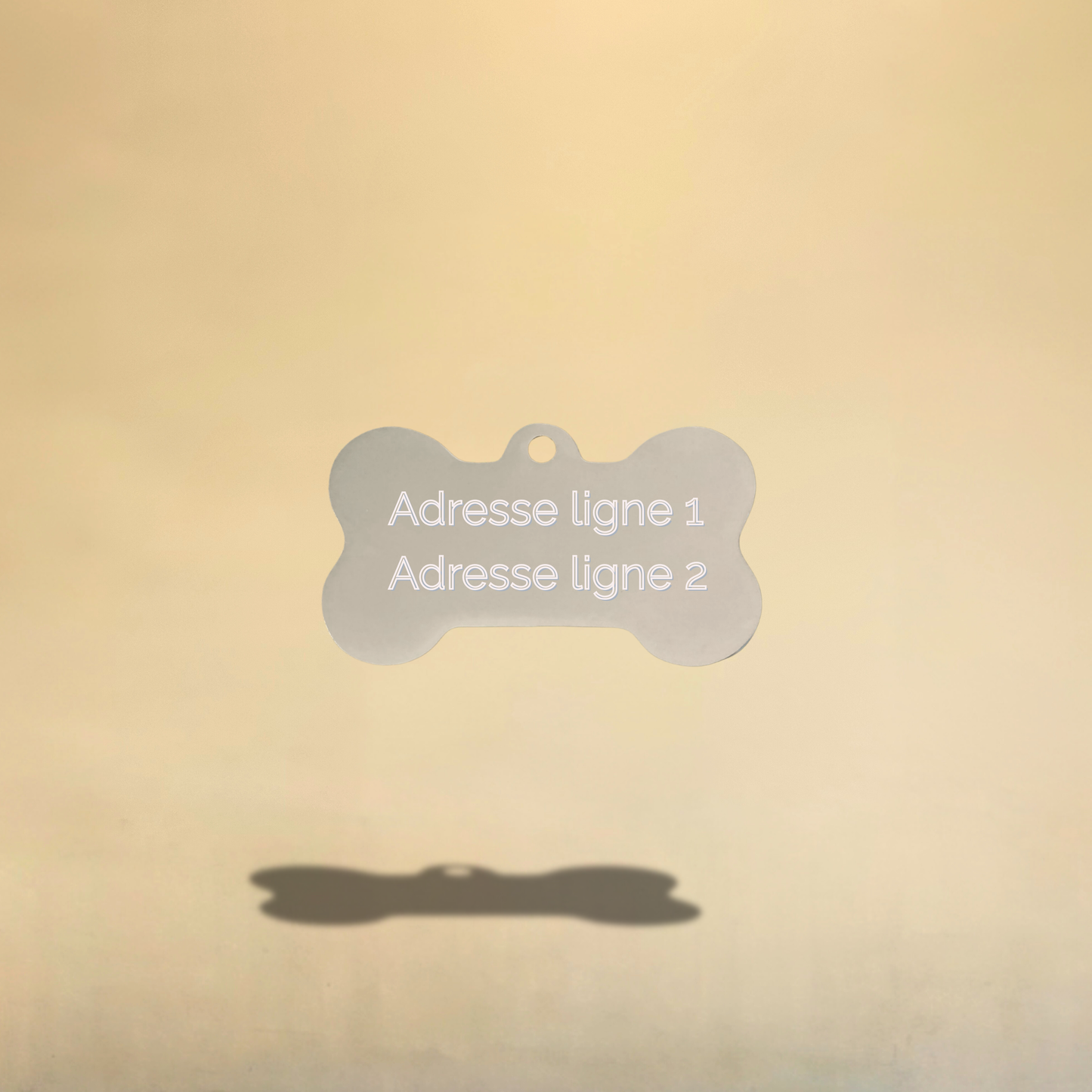 Médaille os personnalisable pour chien