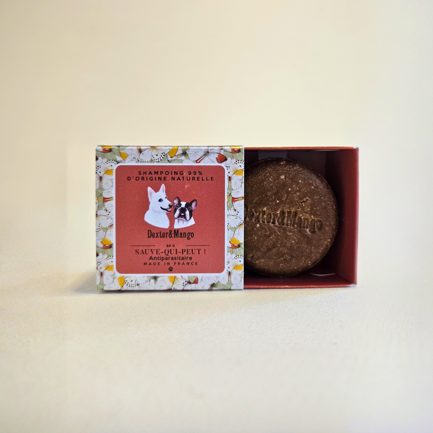 Shampoing solide antiparasitaire