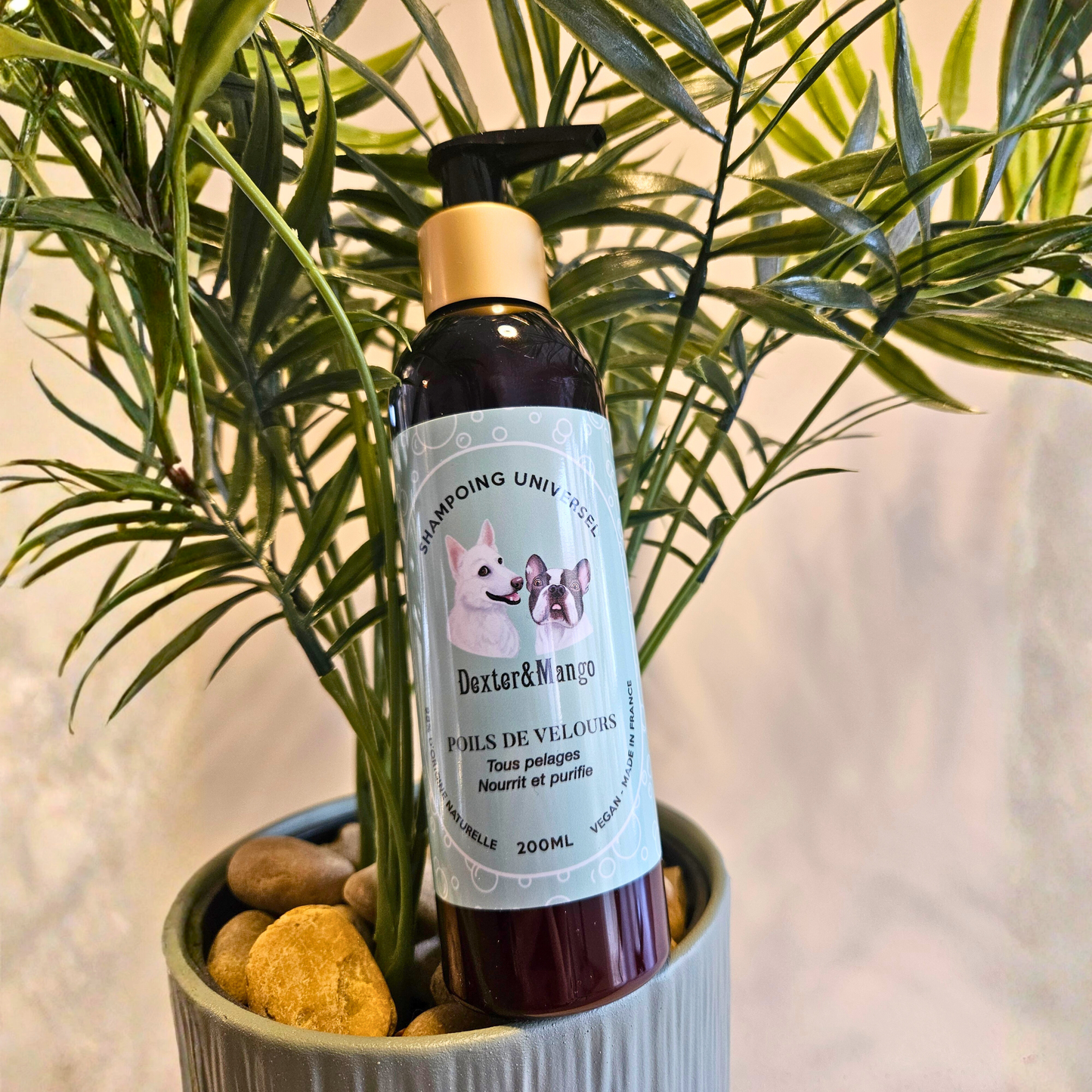 Shampoing naturel pelage soyeux pour chien