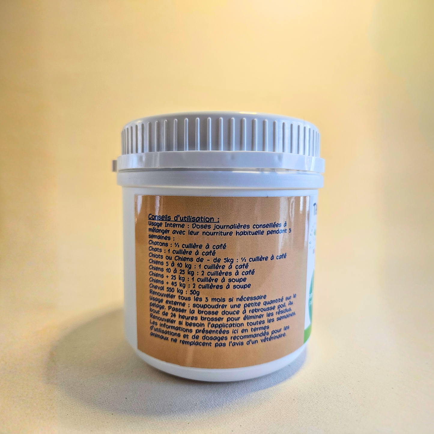 Terre de diatomée Naturelle pour Animaux