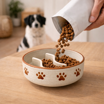 Gamelle anti-glouton motif pattes