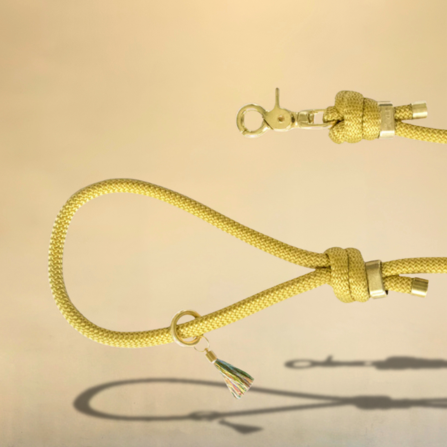 Laisse en corde gold pour chien