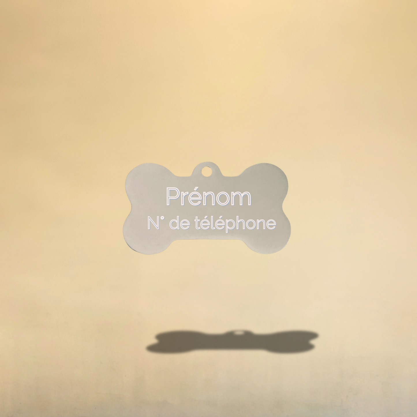 Médaille os personnalisable pour chien