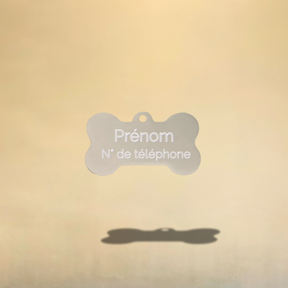 Médaille os personnalisable pour chien