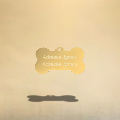 Médaille os personnalisable pour chien